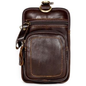 6386 Mannen Retro Koeienhuid Multifunctionele Sport Belt Taille Tas