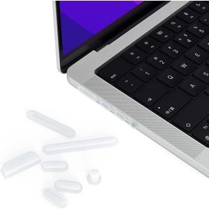Enkay Hat-Prins Silicone Anti-Dust Plugs voor MacBook Pro 14.2 Inch A2442 / 16.2 Inch A2485 2021