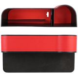 2 STUKS Auto Multifunctionele Principal En Deputy Driver Seat Console Lederen Doos (Rood)