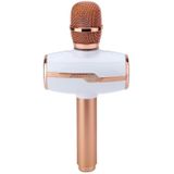 H9 hoog geluid kwaliteit Handheld KTV Karaoke opname kleurrijke RGB neonlichten Bluetooth Wireless condensatormicrofoon voor Notebook  PC  spreker  hoofdtelefoon  iPad  iPhone  Galaxy  Huawei  Xiaomi  LG  HTC en andere Smart Phones (Rose Gold)