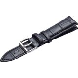 Kalfsleer afneembare horlogebandje polsband  specificatie: 21mm (zwart)