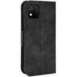 Voor Wiko Y52 Skin Feel Calf Pattern Leather Phone Case (Black)