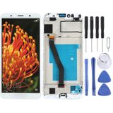 LCD-scherm en digitizer volledige montage met frame voor Huawei Y6 (2018)(wit)