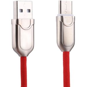 1m 2A USB-C / Type-C op USB 2.0 Sync snelle lader datakabel voor Galaxy S8 & S8 PLUS / LG G6 / Huawei P10 & P10 Plus / Oneplus 5 en andere Smartphones (rood)