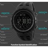 SKMEI 1250 Heren Outdoor Waterproof Sports Digital Watch Multi-Function Watch (Koffie/Gold)