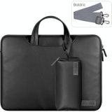 Waterdichte PU-laptoptas binnentas met Power Pack  maat: 13 / 14 inch