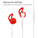 Draadloze Bluetooth oortelefoon silicone ear caps Earpads voor Apple AirPods (wit)