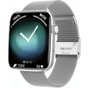 DT1 1.8 inch kleurenscherm Smart horloge  stalen horlogeband  IP68 Waterdicht  ondersteuning GPS-track / Bluetooth-oproep / hartslagmonitoring / bloeddrukmonitoring / slaapmonitoring / vrouwelijke menstruatiecyclus