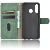 Voor Huawei P30 Lite / nova 4e Solid Color Skin Feel Magnetic Buckle Horizontale Flip Kalf Texture PU Lederen case met Holder & Card Slots & Wallet(Groen)