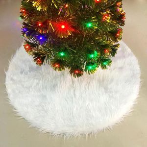 Kerstboom pluche rok wit ronde ornament decoratie  diameter: 152cm