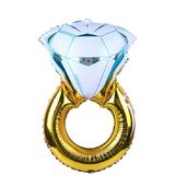 10 PC'S bruiloft huwelijk kamer decoratie ballon Diamond Ring folie ballon  specificatie: super grote diamantring