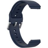 Voor Xiaomi Haylou Solar LS02 / LS01 Siliconen Band A  Grootte: 19mm (Navy Blue)