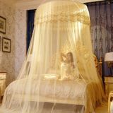 Dome Suspended Floor Mosquito Net  Grootte: 1 meter in diameter (Beige)