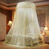 Dome Suspended Floor Mosquito Net  Grootte: 1 meter in diameter (Beige)