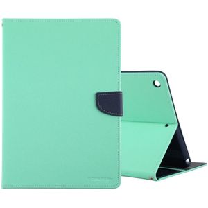 GOOSPERY FANCY DIARY voor iPad 10.2 Cross Texture Leather Case met Kaartslot & Holder & Wallet (Mint Green)
