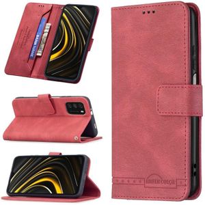 Voor Xiaomi Poco M3 / Redmi Note 9 4G Magnetische Sluiting RFID Blokkering Anti-diefstal Lederen Case met Houder & Card Slots & Portemonnee