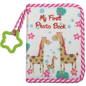 Baby Growth Memorial Cloth Photo Album With Mirror(Red)