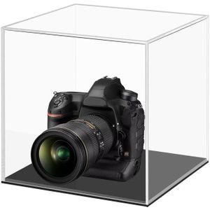 Grote 24x24x24cm Clear Acryl Camera Display Cover Plexiglas Display Case Countertop Box