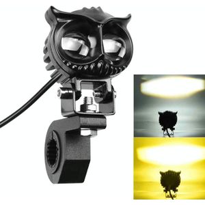 ZH-1584A1 Externe waterdichte dubbele lamp kraal LED Koplamp Owl Dragon Button Type