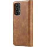 For Samsung Galaxy A33 5G DG.MING Crazy Horse Texture Detachable Magnetic Leather Phone Case(Brown)