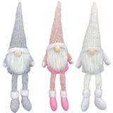 Kerstversiering Poppen Faceless Ouderen Dolls Window Decoraties (Grijs)