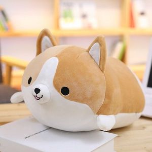 30-60cm cute Corgi hond pluche speelgoed mooie kerstcadeau voor kinderen gevulde zachte dieren cartoon kussen Valentine aanwezig  hoogte: 60CM (bruin)