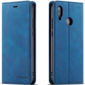 Voor Huawei P20 Lite Forwenw Dream Series olie rand sterke magnetisme horizontale Flip lederen draagtas met houder & kaartsleuven & portemonnee & fotolijstjes (blauw)