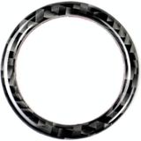 Auto carbon fiber effen kleur met n klik start ring decoratieve sticker voor Mercedes-benz links en rechts rijden universeel