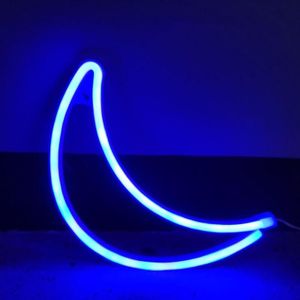Neon LED Modellering Lamp Decoratie Nachtlampje  Stijl: Blu-Ray Moon