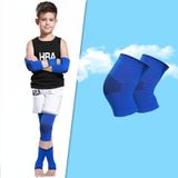 N1033 Child Football Equipment Basketbal Sportbeschermers  kleur: blauwe kniebeschermers (L)