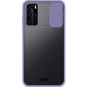Voor Huawei P40 MOFI Xing Dun Series PC + TPU Anti-peep Waterproof and Anti-drop All-inclusive Protective Shell  Translucent Frosted(Purple)