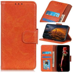 Voor Motorola Moto E22/E22i Nappa Textuur Horizontale Flip Lederen Telefoon Case (Oranje)