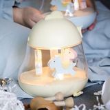 F10 Carousel Music Atmosphere Night Light Sleep Table Lamp (Geel)