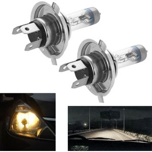 2 stk H4 12V 60/55 P43T / 4300K / 2100lm Xenon auto koplamp bollen  Warm wit