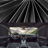 2 PCS Auto Auto Zonnescherm gordijnen Voorruit Cover voor de voorstoel (Zwart)