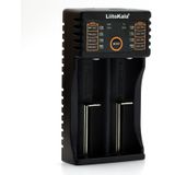 LiitoKala lii-202 USB Output Intelligente batterijlader voor Li-ion IMR 18650  18490  18350  17670  17500  16340(RCR123)  14500  10440