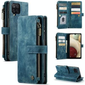 Voor Samsung Galaxy A12 Caseme-C30 PU + TPU Multifunctionele Horizontale Flip Lederen Case met Houder & Card Slot & Portemonnee & Rits Pocket