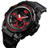 SKMEI 1452 Outdoor Sports Electronic Watch Multifunctioneel waterdicht horloge (Rood)