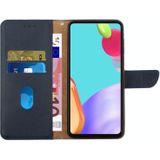 Voor Samsung Galaxy A02S lederen vingerafdrukbestendige horizontale flip telefoonhoes