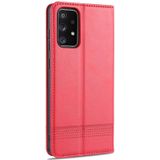 Voor Samsung Galaxy A52 5G AZNS magnetische kalf textuur horizontale flip lederen geval met kaart slots & houder & portemonnee (rood)
