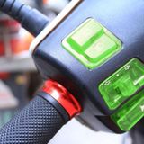 2 sets motorfiets koplamp hoorn stuurschakelaar accessoires (5 in 1 blauw)