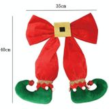 Elf Voet ornamenten kerstboom boog elf laarzen hanger hotel sfeer lay-out (Groene Boot )