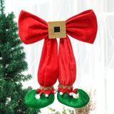 Elf Voet ornamenten kerstboom boog elf laarzen hanger hotel sfeer lay-out (Groene Boot )