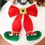 Elf Voet ornamenten kerstboom boog elf laarzen hanger hotel sfeer lay-out (Groene Boot )