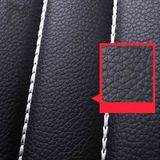 4 in 1 Universal PU Leder Four Seasons Anti-Slippery Front Seat Cover Kussen Mat Set voor 2 Seat Car (Zwart)