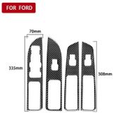 Auto Carbon Fiber Venster Lift Panel Decoratieve Sticker voor Ford Explorer 2013-2019  Left Drive