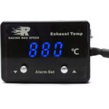 CNSPEED Car tail gas digitale display thermometer met sensor P-ETM-01 (blauw)