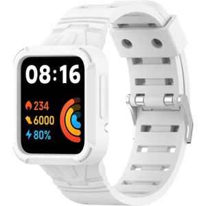 Voor Xiaomi Redmi Watch 2 Lite/Watch Lite 2/Watch Lite/Redmi Watch 2/Redmi Watch Silicone Integrated Watch Band (White)