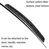 3 Sets DM-047 Rearview Mirror Carbon Fiber Anti-Scratch Door Anti-Collision Strip