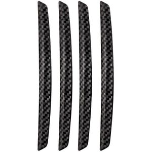 3 Sets DM-047 Rearview Mirror Carbon Fiber Anti-Scratch Door Anti-Collision Strip